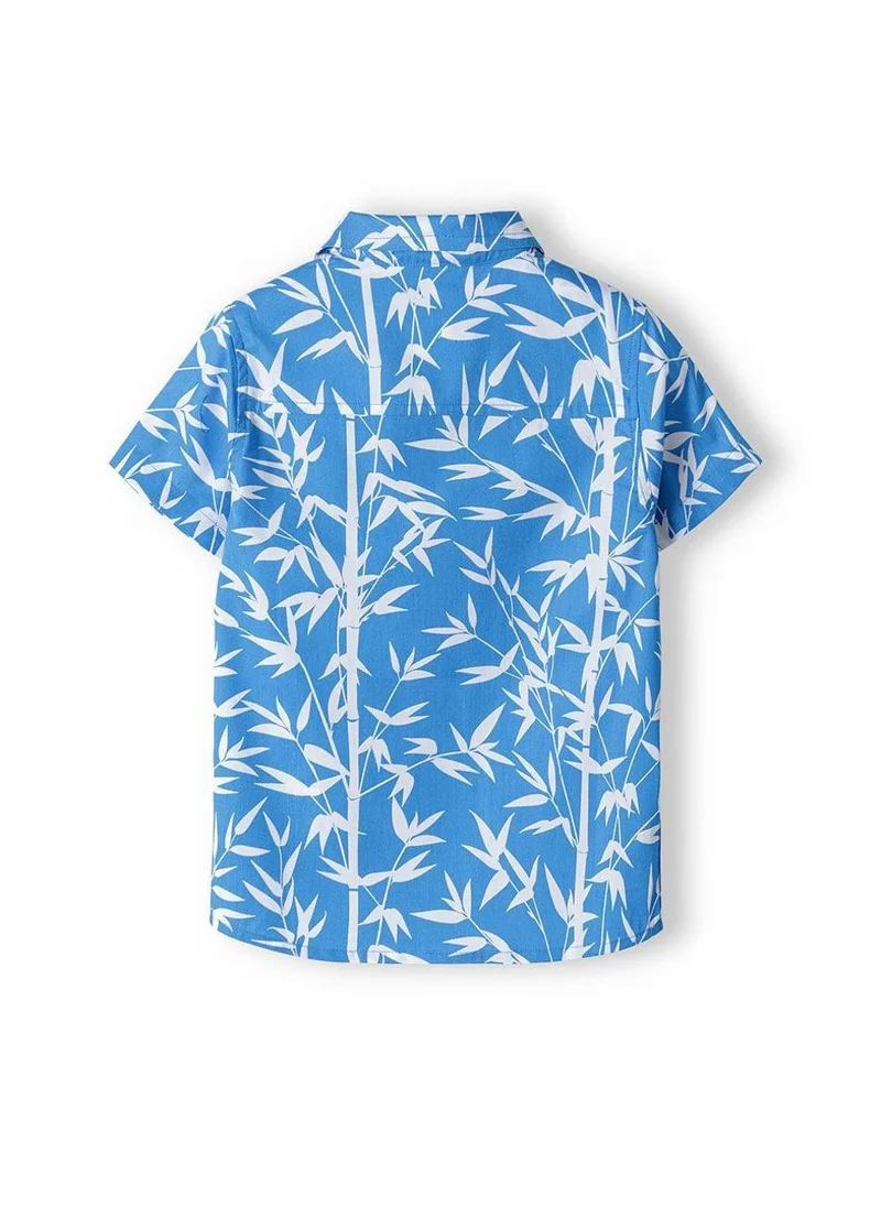 MINOTI Boys Short Sleeve Shirt with Front Pocket and Buttons