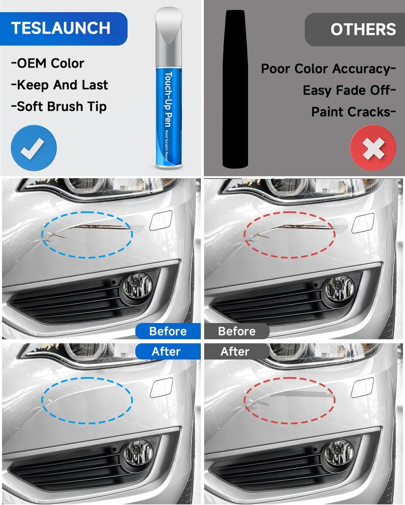 RSACET G1W/WA140X Iridescent/White Pearl Tricoat Touch Up Paint Compatible with Chevrolet GMC Buick Cadillac Exact Match Touch Up Paint Car Scratch Repair - Image 2