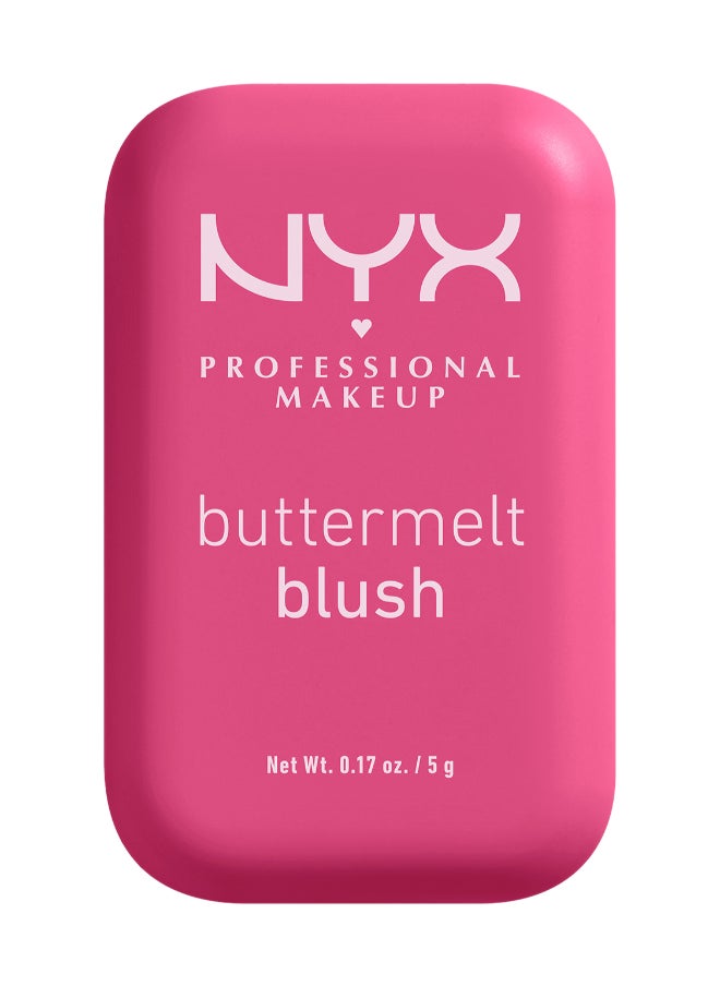 NYX PROFESSIONAL MAKEUP Buttermelt Blush, Powder Blush, Up To 12 H Wear, Fade & Transfer Resistant, Butta With Time  - Image 5