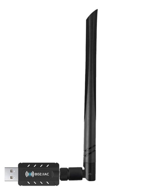 محول شبكة لاسلكية USB WiFi 1200 ميجابت في الثانية USB 3.0 WiFi 802.11 ac محول شبكة لاسلكية مع هوائي ثنائي النطاق 2.42 جيجا هرتز/300 ميجابت في الثانية 5.8 جيجا هرتز/866 ميجابت في الثانية 5dBi هوائي عالي الكسب لسطح المكتب ويندوز XP/فيستا / 7-10 ماك (X1)