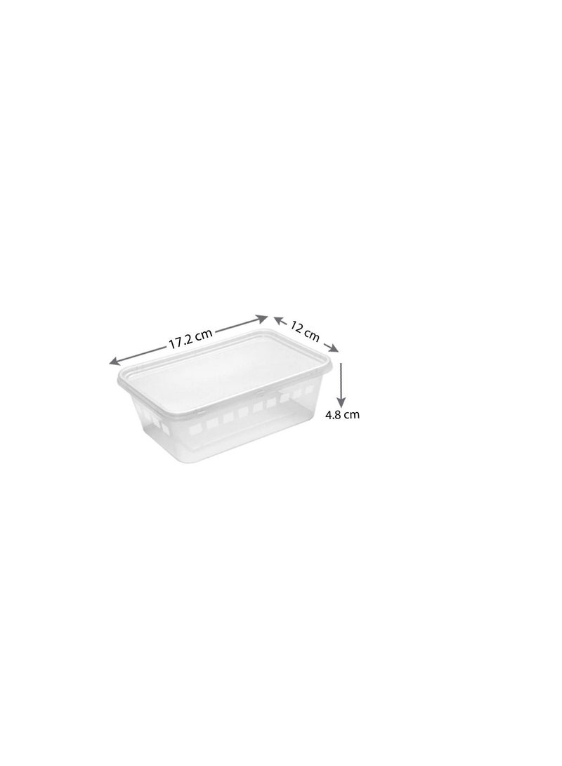 Falconpack 650ml Disposable Rectangle Microwave Container with Lid - Image 2