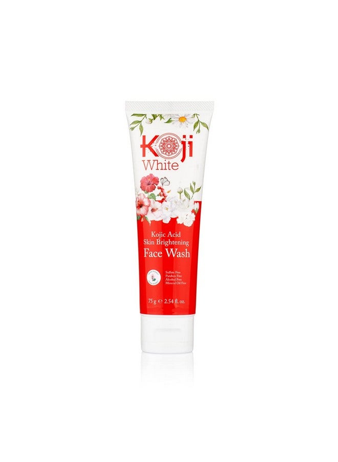 koji white Kojic Acid Skin Brightening Face Wash For Exfoliating Face Hydrating Face Moisturizer Vegan Face Wash Even Skin Tone With Vitamin C Flower Extracts Vitamin E 2.54 Fl Oz - Image 1