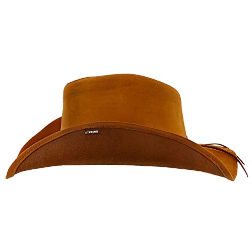 Stetson Roxbury Shapeable Leather Cowboy Western Hat, Rust, Large - Image 2