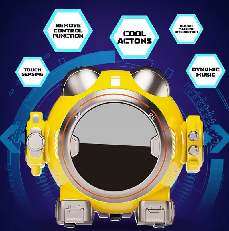 AT008- SMART ROBOT WITH REMOTE YELLOW COLOR - Image 3