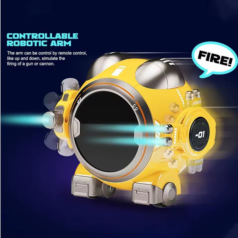 AT008- SMART ROBOT WITH REMOTE YELLOW COLOR - Image 4