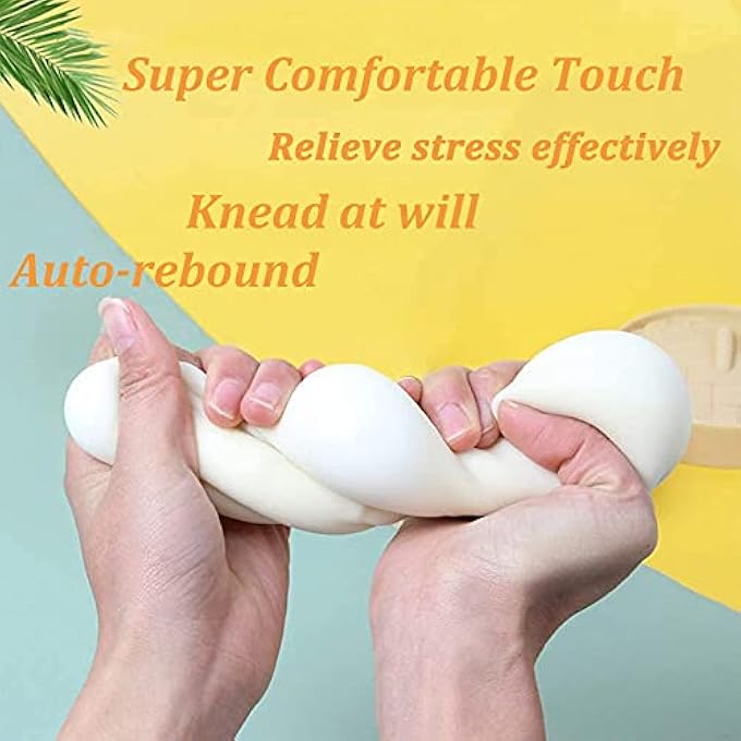 Holgosiu Dumpling Squishy Stress Ball Fidget Toy Dough Bun Squeeze Anxiety Relief Adult in Steamer Sensory Anti ADHD ADD - Image 5