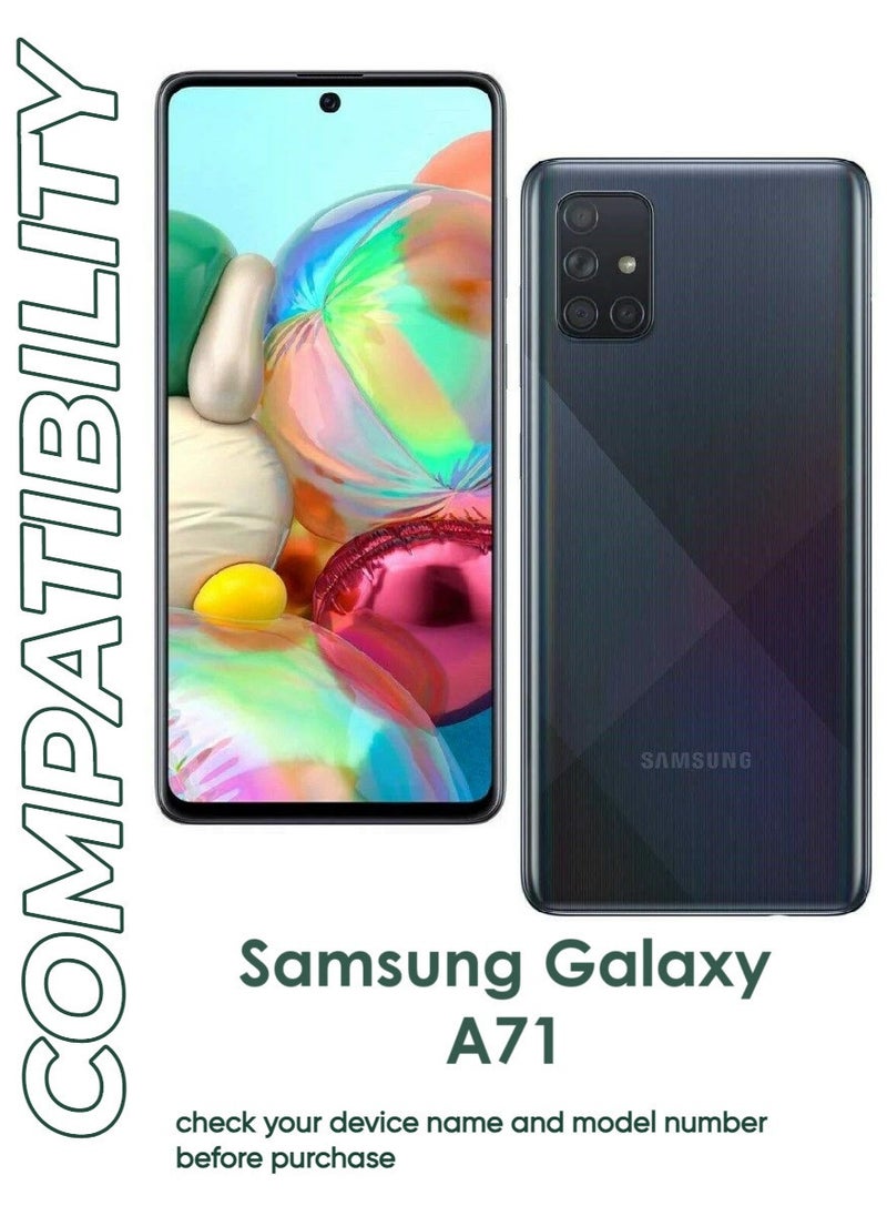 ACLIX 4 Pieces Antistatic ESD Dustproof Premium Quality High Definition Tempered Glass Screen Protector Designed For Samsung Galaxy A71 - Image 3