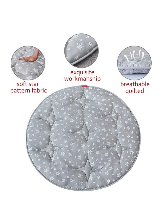 Moonsea Baby Play Mat, Pop Up Play Tent Mat, Kids Padded Floor Mat Round, Anti Slip Kids Play Tents Indoor Playhouses Mat, 40"X40" Round Area Rug, Pop Up Toddlers Play Pad  - Image 5