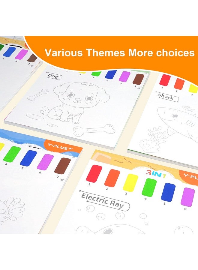 YPLUS Paint with Water Books for Toddlers, Watercolor Painting Paper for Kids Ages 1-3, 2-4, Art Craft Gift for Drawing with Brush - Sea - Image 3
