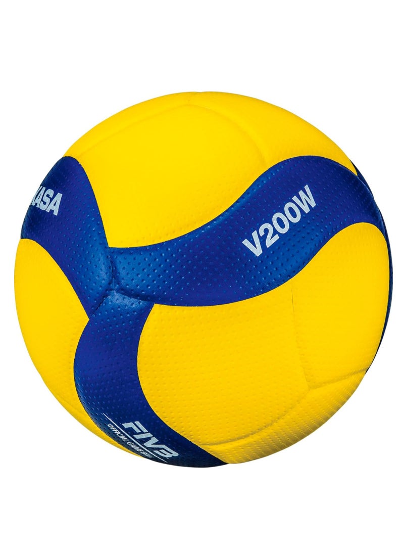 Mikasa Size 5 Volleyball | Innovative 8-Panel Design | Superior Grip & Durability for Professional Play | Blue/Yellow  - Image 1