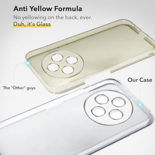 Jkobi Lifetime Anti-Yellow Clear Back Cover Case for Oppo F27 Pro | Oppo F27 Pro Plus (Sleek Hard Crystal | Shockproof and Camera Protection) - Image 2