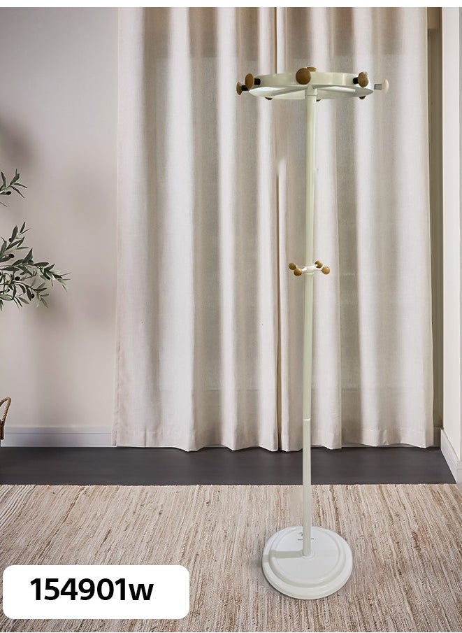 Living White rotating clothes hanger with white base  - Image 1