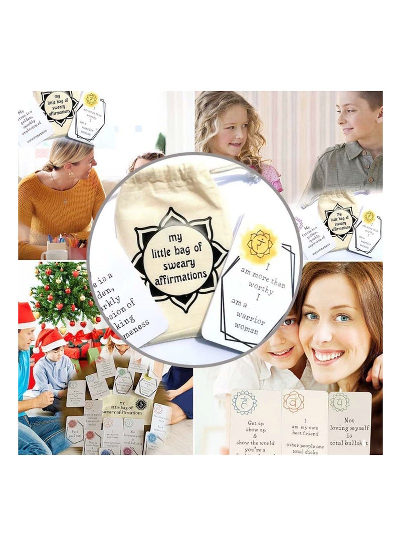 Funny Affirmation Card Set - 16 Positive & Sweary Self-Worth Cards for Encouragement, Perfect Birthday Gift to Celebrate How Awesome You Are! - Image 2