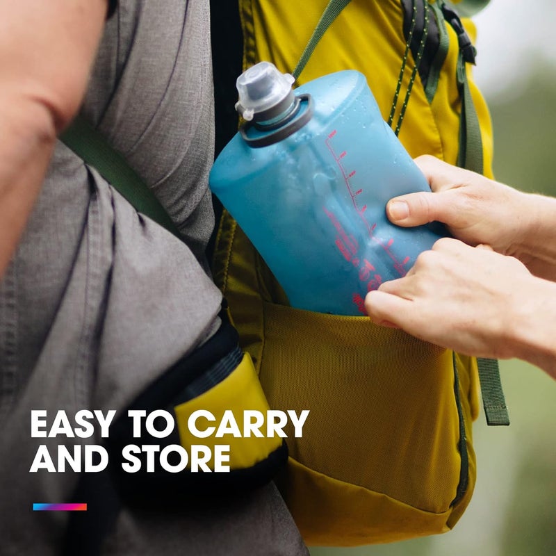 Hydrapak Stow Collapsible Water Bottle – 350ml – Ultralight, Leak-Proof, BPA-Free, Filter Compatible Travel & Hiking Flask - MTN Redwood - Image 3