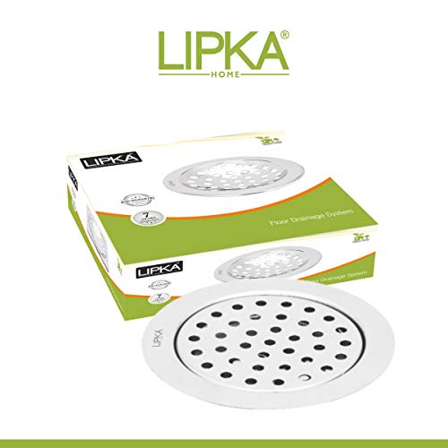 LIPKA Pack of 2 YU Round Floor Drain |Premium Stainless Steel |5 Inches| - Image 3