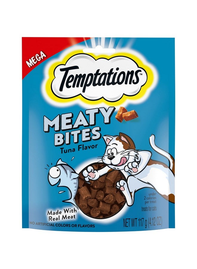 Temptations Meaty Bites Soft And Savory Cat Treats Tuna Flavor, 4.12 Oz. Pouch - Image 1