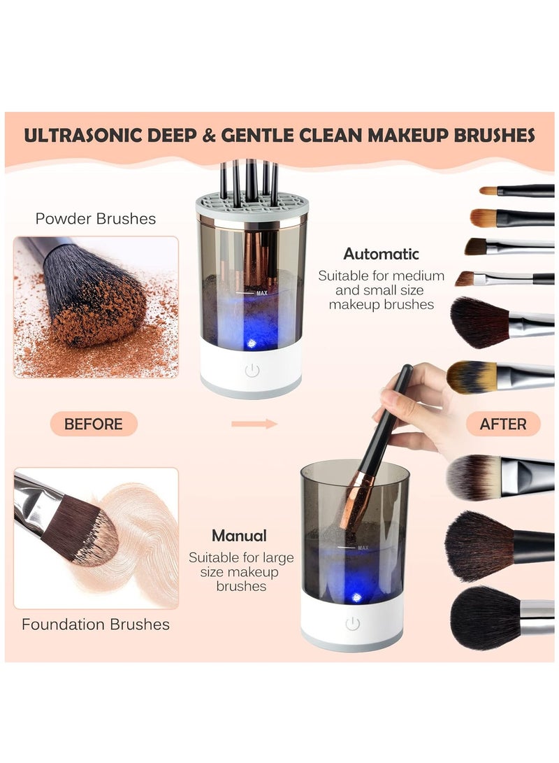 Furtey Electric Makeup Brush Cleaner Suitable for All Sizes of Makeup Brushes Beauty Tools Makeup Brush Cleaning Machine - Image 3