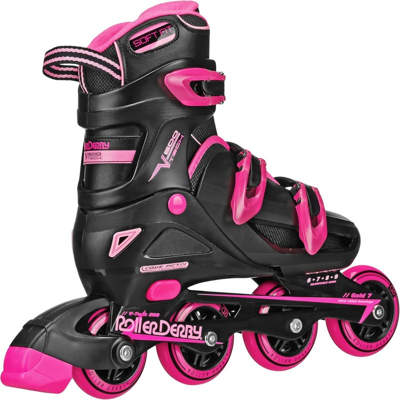 Roller Derby V-Tech 500 Adjustable Performance Inline Skates for Men, Women, Kids, Teens - Image 2