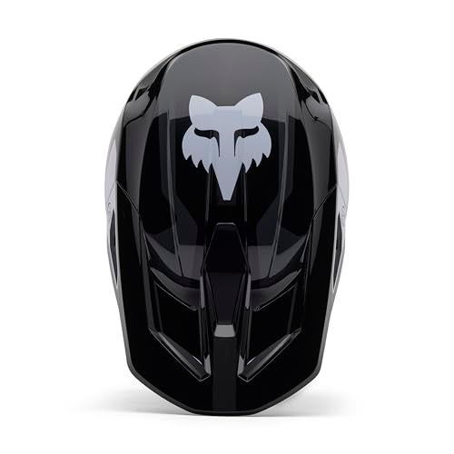 Fox Racing Unisex V1 Motocross Dirt Bike Helmet, Black Lean, X-Large - Image 4