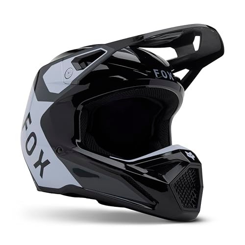Fox Racing Unisex V1 Motocross Dirt Bike Helmet, Black Lean, X-Large - Image 1