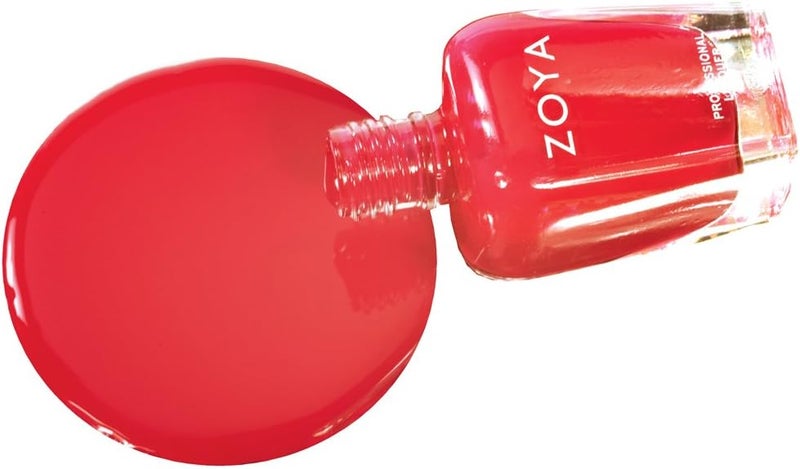 ZOYA Nail Polish in America - Bright Retro Tomato-Red Creme, 0.5 fl. oz. - Image 4