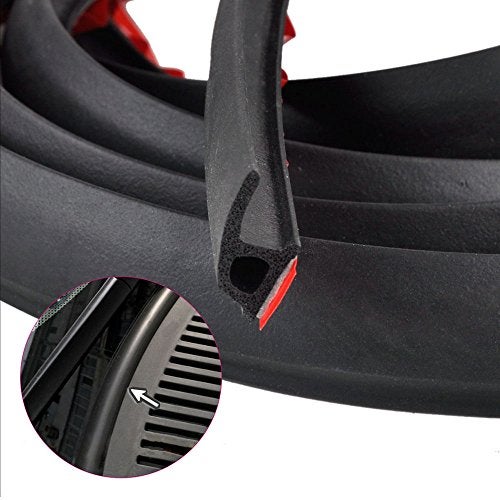 ESUPPORT 157" 4M P Shape Car Door Window Trim Edge Moulding Rubber Weatherstrip Seal Strip Auto Vehicle - Image 3