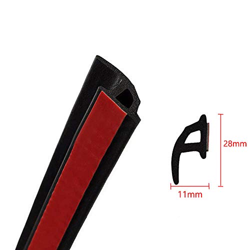 ESUPPORT 157" 4M P Shape Car Door Window Trim Edge Moulding Rubber Weatherstrip Seal Strip Auto Vehicle - Image 2