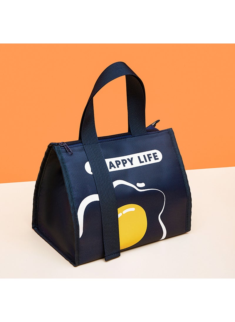 Generic Fashionable Large Capacity Lunch Bag Thermal Navy 