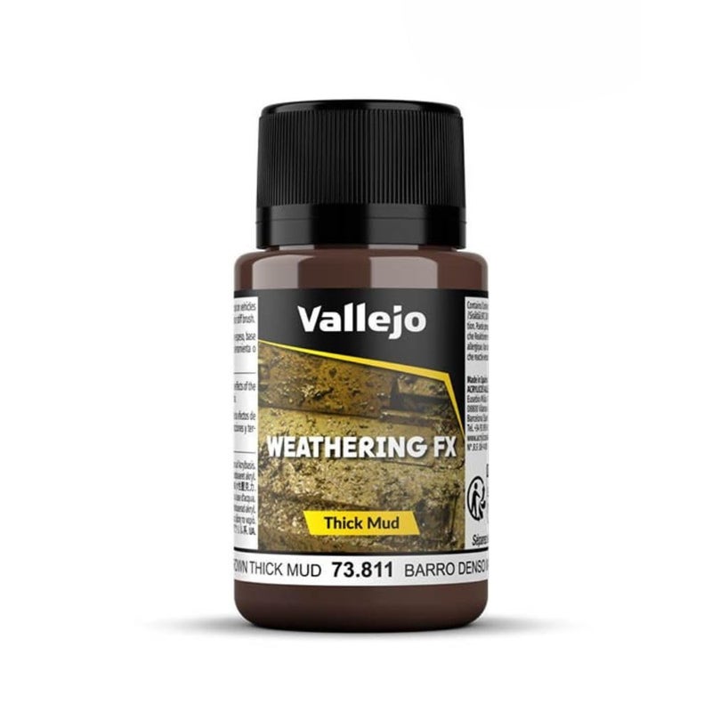 Vallejo - Weathering FX | Brown Thick Mud 40 ml. (1.35 fl.oz.) | Permanent Pigments and Water Based Acrylic Resins | Ideal for Miniatures, Scale Models & Dioramas - Image 4