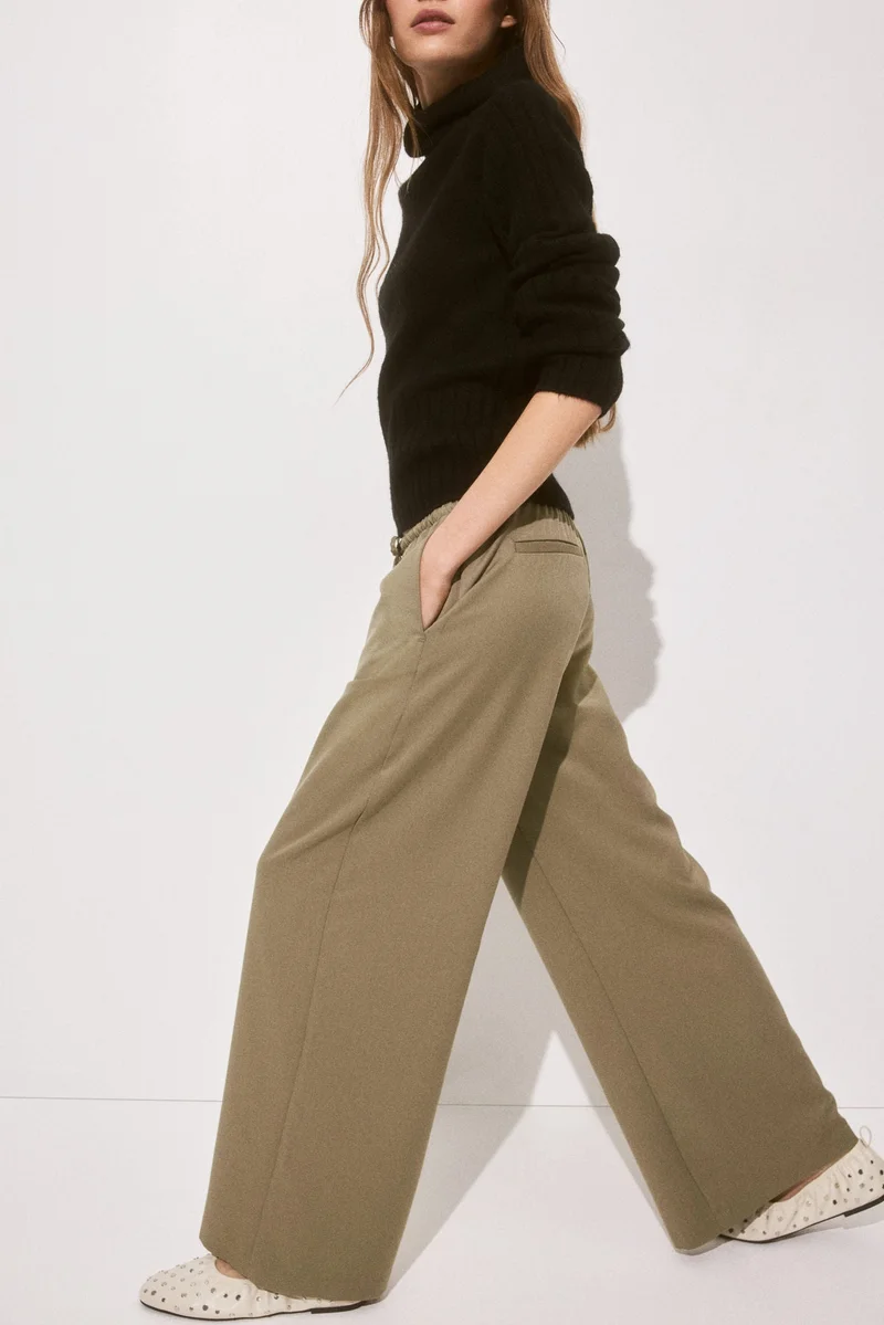 H&M Twill drawstring trousers
