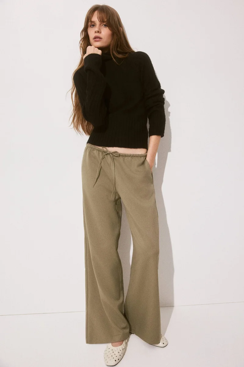H&M Twill drawstring trousers