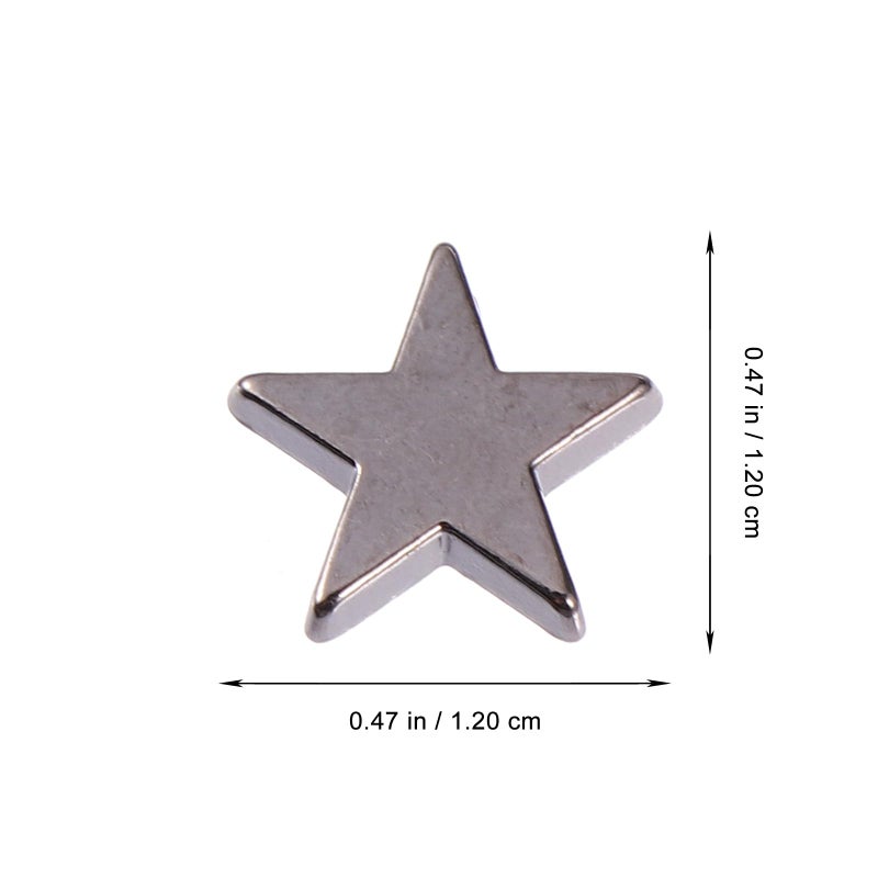 12mm Flat Alloy Star Rivets 100pcs Punk Studs For DIY Clothing Bags Belts Leather Craft - Image 3