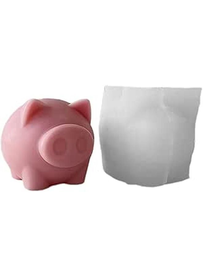 Silicone Pig Soap Mold Cute Animal Chocolate Cake Decor Tool - Image 1