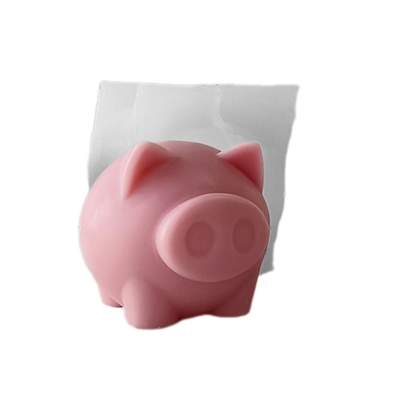 Silicone Pig Soap Mold Cute Animal Chocolate Cake Decor Tool - Image 5