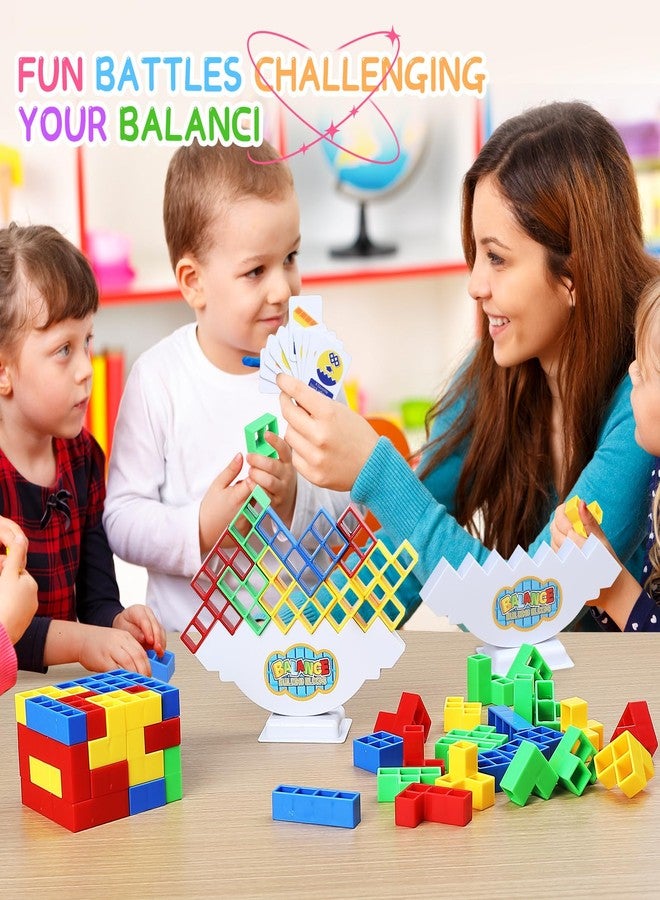 Rachan 48 Tetra Tower Balance Stacking Blocks Game, Fun Balance Board Game Building Blocks, Educational Gift for Kids - Image 4