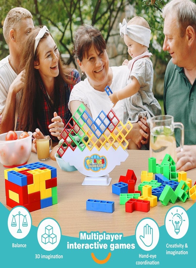 Rachan 48 Tetra Tower Balance Stacking Blocks Game, Fun Balance Board Game Building Blocks, Educational Gift for Kids - Image 5