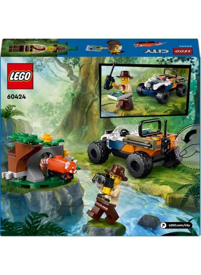 LEGO 60424 Jungle Explorer Atv Red Panda Mission Building Set  - Image 2