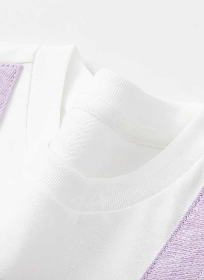 Balabala lavender Toddler Girls Denim one-piece dress for Women | Best Price UAE