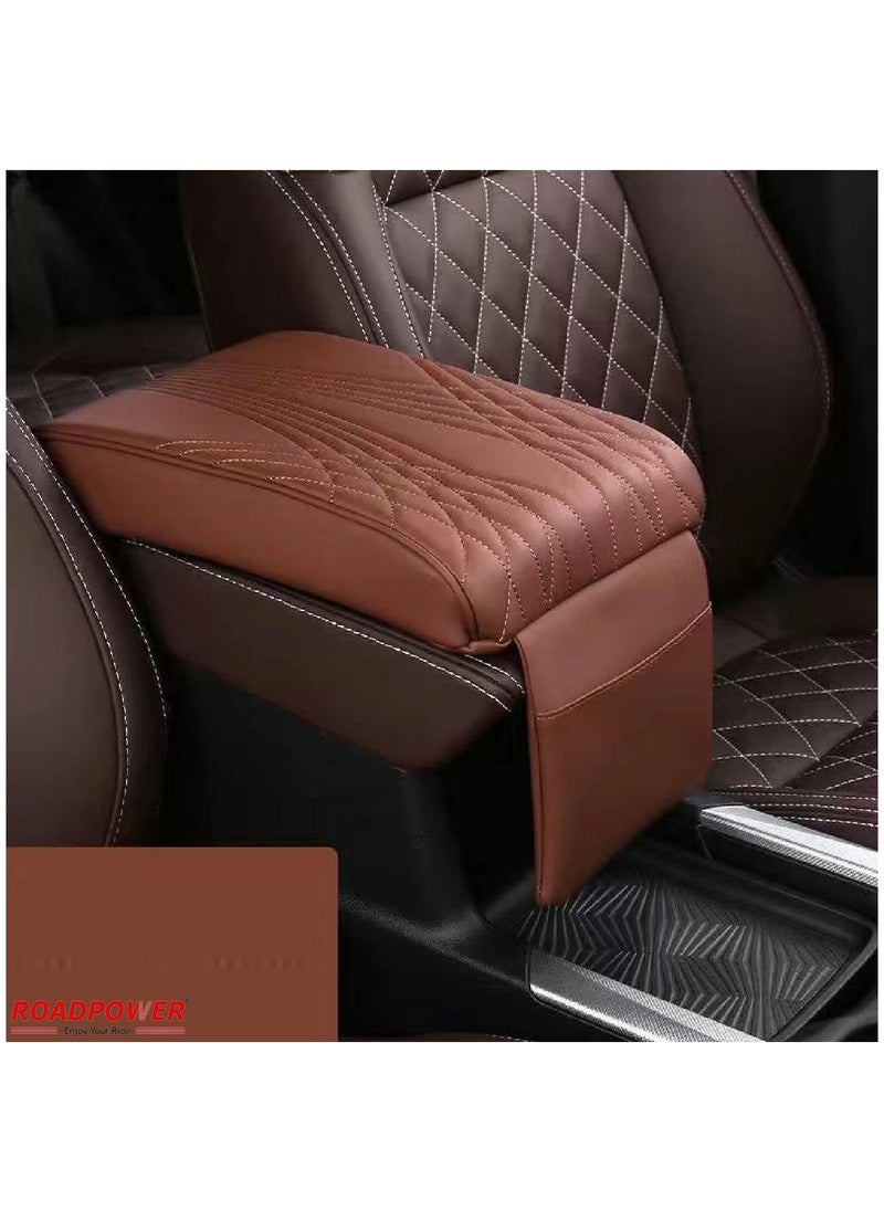 Car Armrest Cushion Car Center Console Cover Black Auto Arm Rest Pad Pu Leather Middle Console Protector Hand Rest Pillow for SUV/Truck/Vehicle Brown - pzsku/ZF67463DA7F8DA5913D97Z/45/_/1690469327/4cb8d9f2-5a8e-4bae-bf64-1b53ab6b58cb