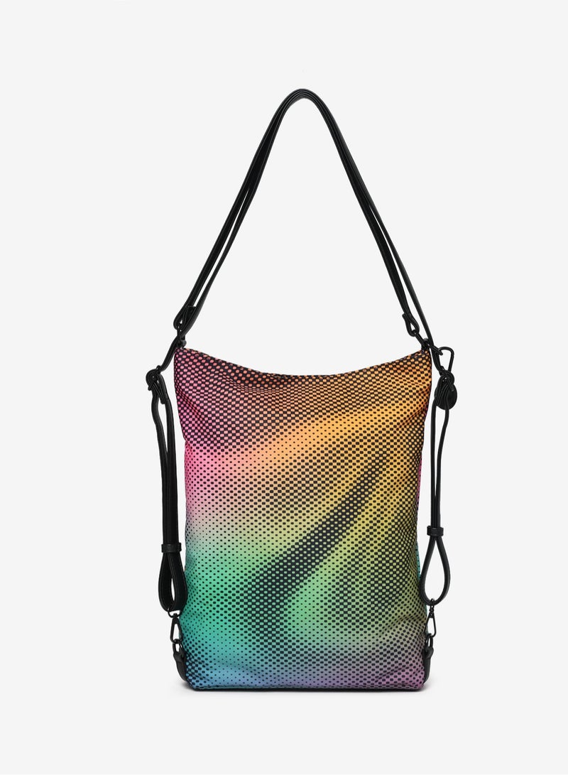 Jumping Cliff Unisex Glow Tote Bag – Water-Resistant, Convertible Tote Backpack, Compact & Lightweight Nylon Shoulder Bag for Men & Women, Fashion Versatile Daily Carry for Laptop & Travel, Sustainable, 8.4L 28 x 7.5 x 40 cm - Image 2