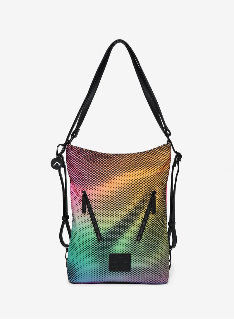 Jumping Cliff Unisex Glow Tote Bag – Water-Resistant, Convertible Tote Backpack, Compact & Lightweight Nylon Shoulder Bag for Men & Women, Fashion Versatile Daily Carry for Laptop & Travel, Sustainable, 8.4L 28 x 7.5 x 40 cm - Image 1