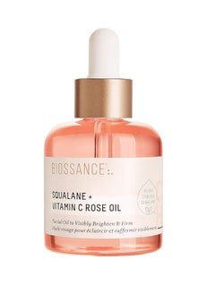 BIOSSANCE Biossance Squalane + Vitamin C Rose Oil，Facial Oil to Visibly Brighten, Hydrate, Firm and Reveal Radiant Skin 30ml  - Image 1