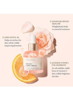 BIOSSANCE Biossance Squalane + Vitamin C Rose Oil，Facial Oil to Visibly Brighten, Hydrate, Firm and Reveal Radiant Skin 30ml  - Image 4