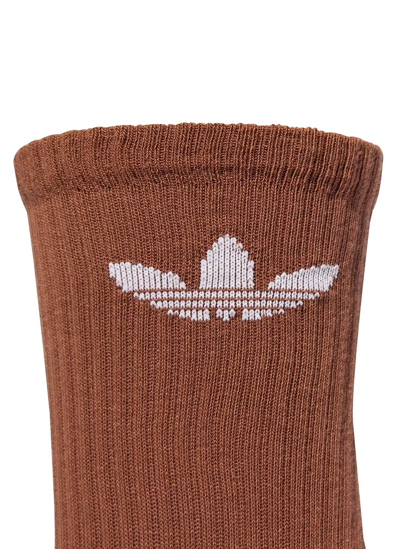 adidas Originals 6 Pack Trefoil Cushion Crew Socks