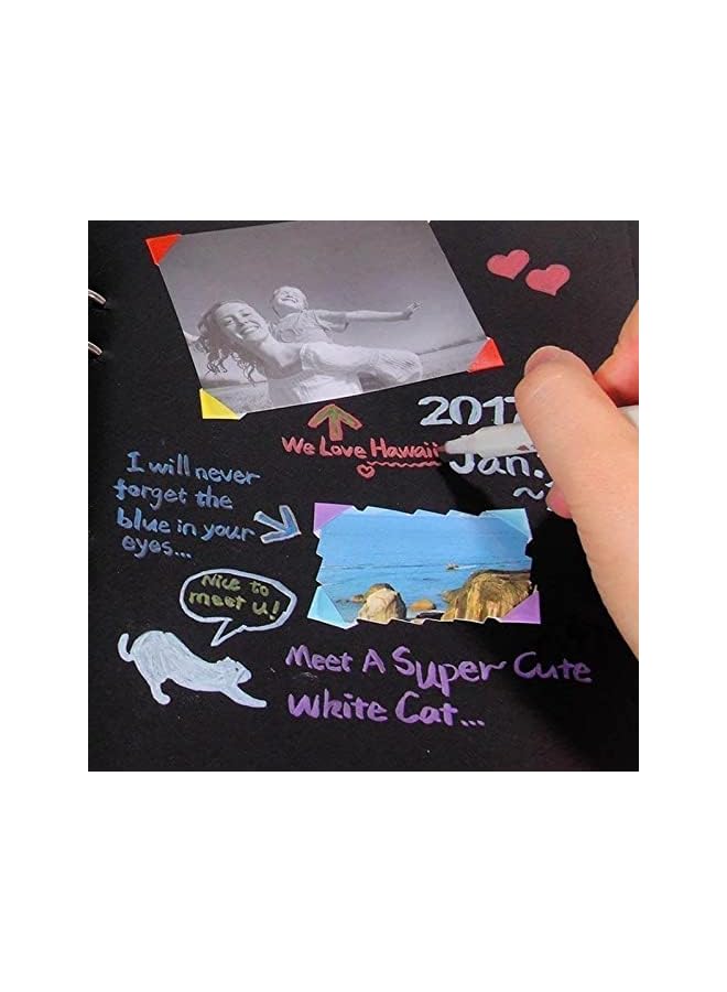 The Bros Photo Album, Wedding Guest Book, DIY Handmade Album Anniversary Travel Memory Scrapbooking with Accessory Kit, Kraft Paper Photo Album for Wedding Valentines Day - Image 5