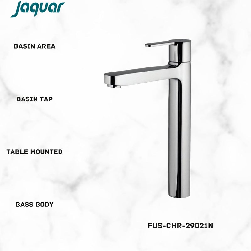 JAQUAR Fusion Series Table Mounted Tall Boy Cold ONLY Basin TAP/TAP (Chrome) | TOP Lever, Brass Body Water Tap/Faucet/Cock for Bathroom/Kitchen Wash Basin | FUS-CHR-29021N - Image 2