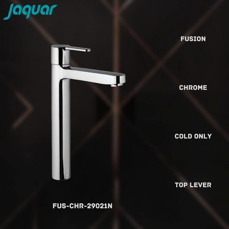 JAQUAR Fusion Series Table Mounted Tall Boy Cold ONLY Basin TAP/TAP (Chrome) | TOP Lever, Brass Body Water Tap/Faucet/Cock for Bathroom/Kitchen Wash Basin | FUS-CHR-29021N - Image 3