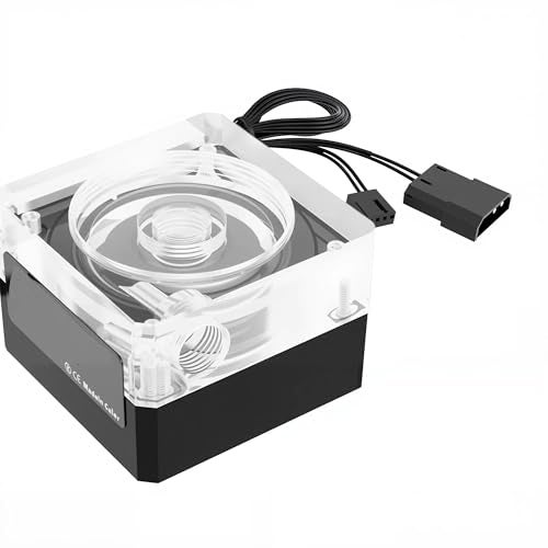 Lelukee CPU Water Cooler Pump,Pump for PC Water Cooling Systems-Support PWM -800L/H-G1/4 Threaded Hole - Image 1
