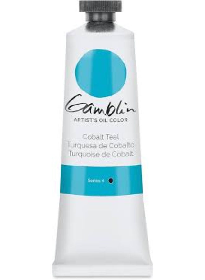 GAMBLIN Artist Oil Color Cobalt Teal - 37ML - Image 1
