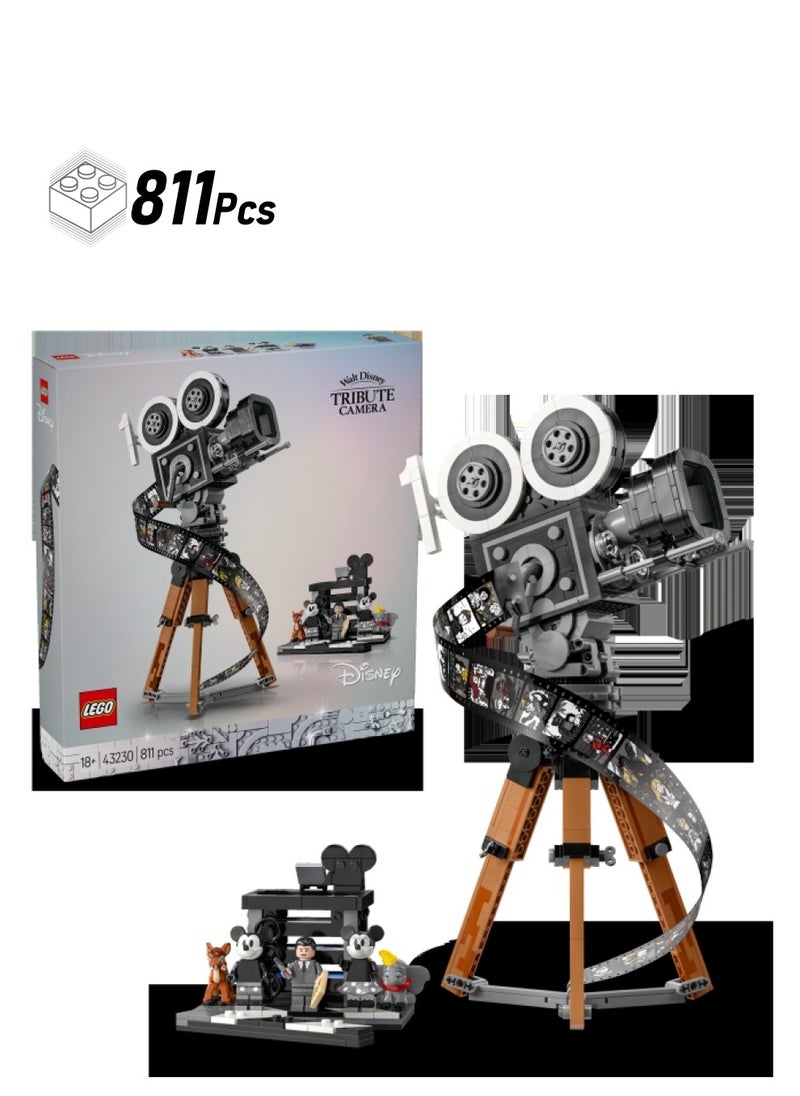 LEGO LEGO Disney Walt Disney Tribute Camera, Memorabilia Set for Adults with Mickey and Minnie Mouse Minifigures, plus Bambi & Dumbo Figures, Collectible Gifts for Women and Men 43230  - Image 1